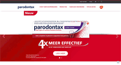 Desktop Screenshot of parodontax.be