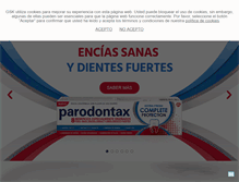 Tablet Screenshot of parodontax.es