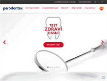 Tablet Screenshot of parodontax.cz